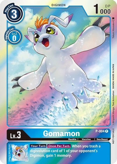 Gomamon - P-004 - Digimon Promotion Pack Ver 0.0 Promo