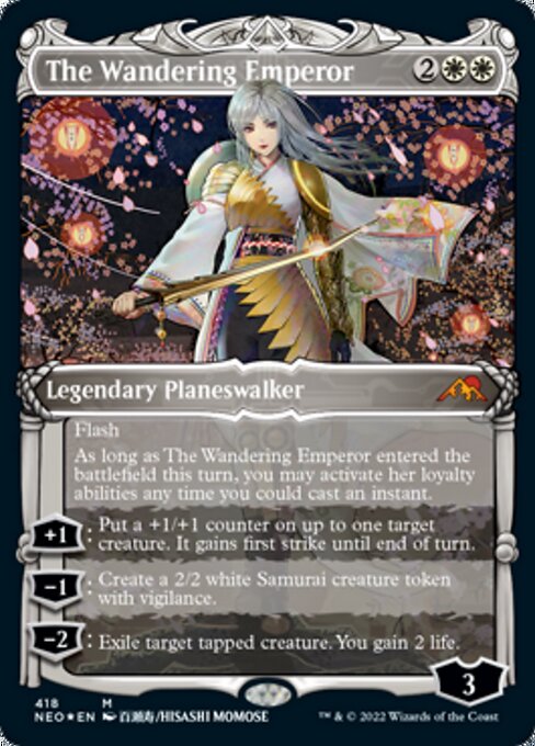 ETCHEDThe Wandering Emperor 418 -  Kamigawa Neon Dynasty