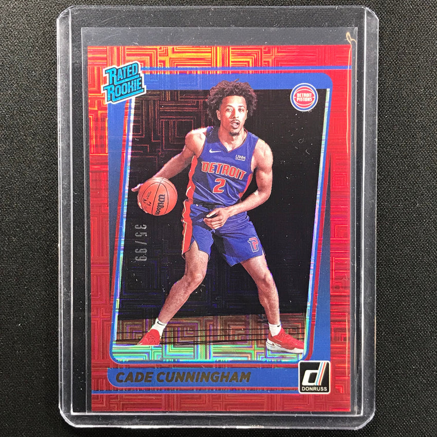 2021-22 Donruss CADE CUNNINGHAM Choice Rated Rookie Red 35/99