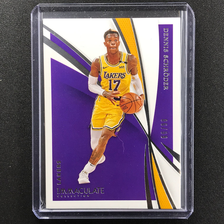 2020-21 Immaculate Dennis Schroder Base 86/99