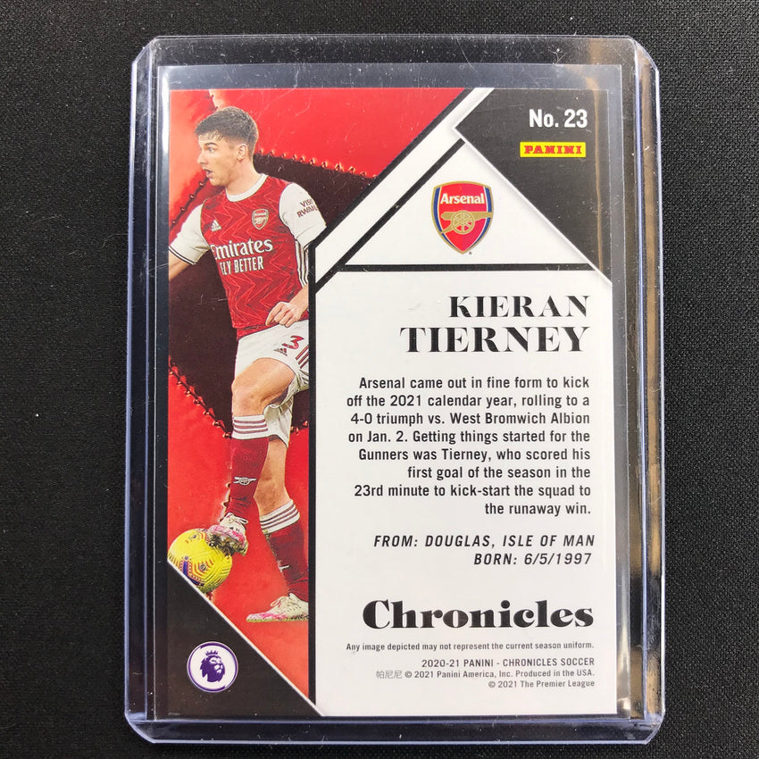 2020-21 Chronicles Epl Kieran Tierney Chronicles Base Set Cracked Ice 3/23