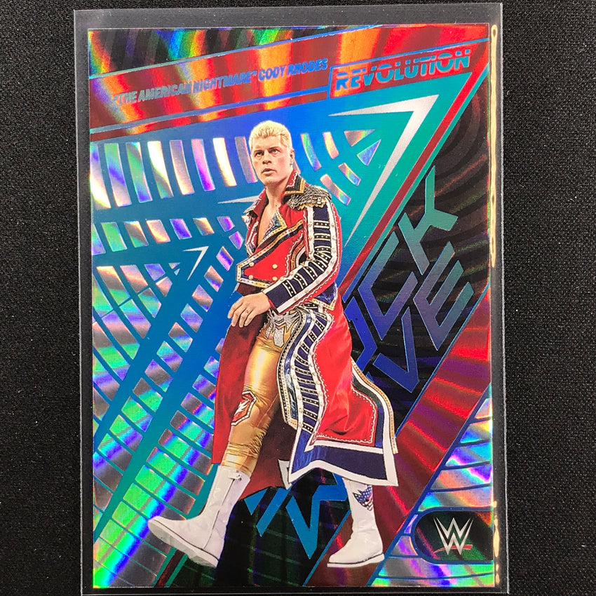 2023 Revolution Wwe American Nightmare Cody Rhodes Shock Wave Sunburst 26/99