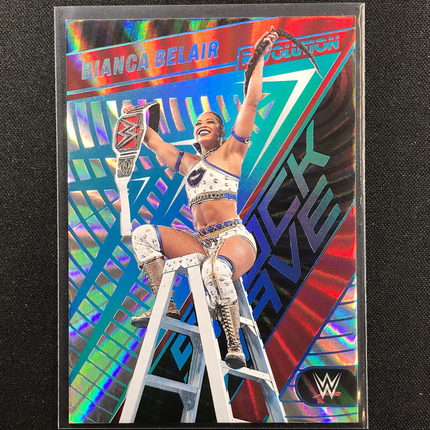 2023 Revolution Wwe Bianca Belair Shock Wave Sunburst 68/99