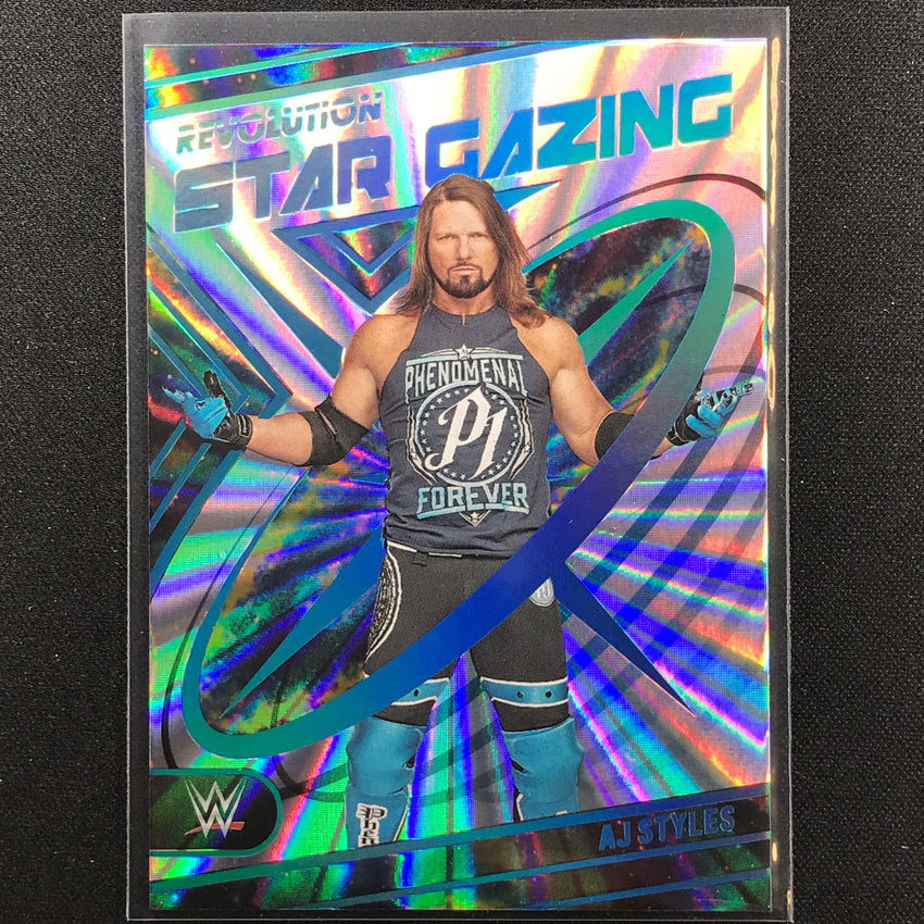 2023 Revolution Wwe Aj Styles Star Gazing Sunburst 15/99