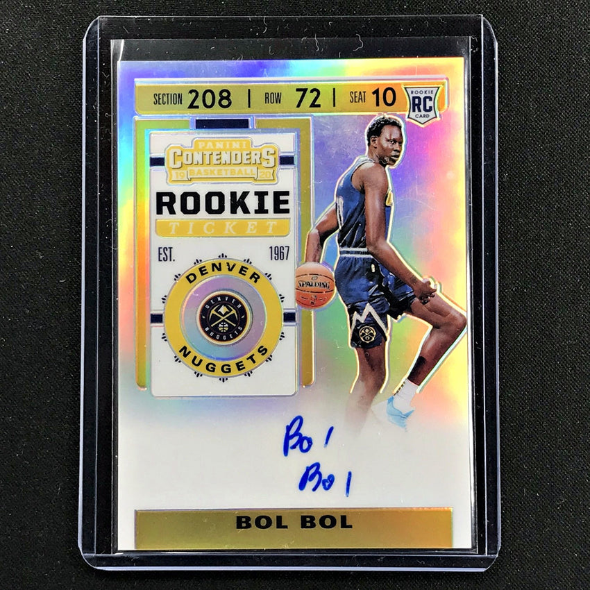 2019-20 Contenders BOL BOL Rookie Ticket Silver Premium Auto #112-Cherry Collectables