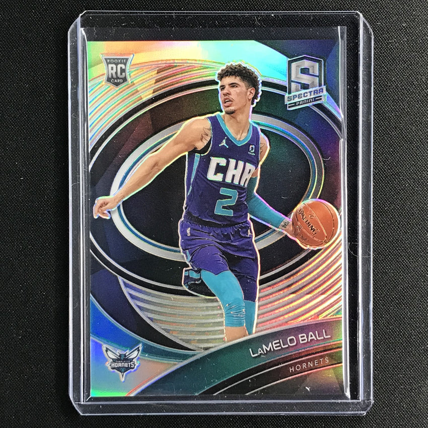 2020-21 Spectra Lamelo Ball Rookie Base Silver Prizm Variation No 102