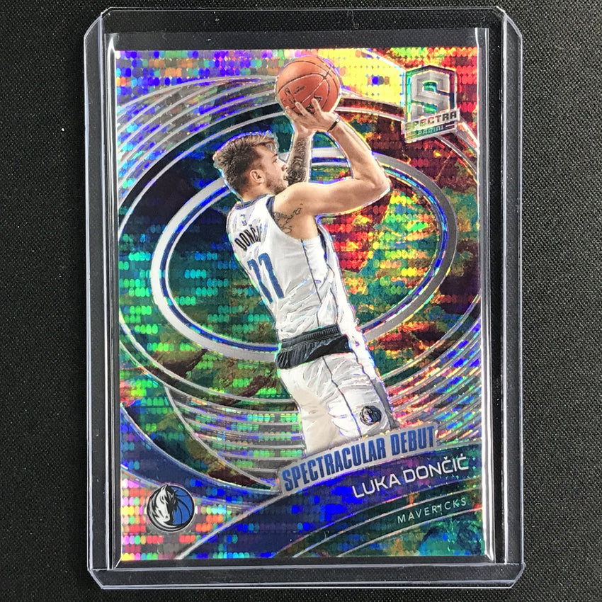 2020-21 Spectra LUKA DONCIC Spectracular Debut Base Celestial /99