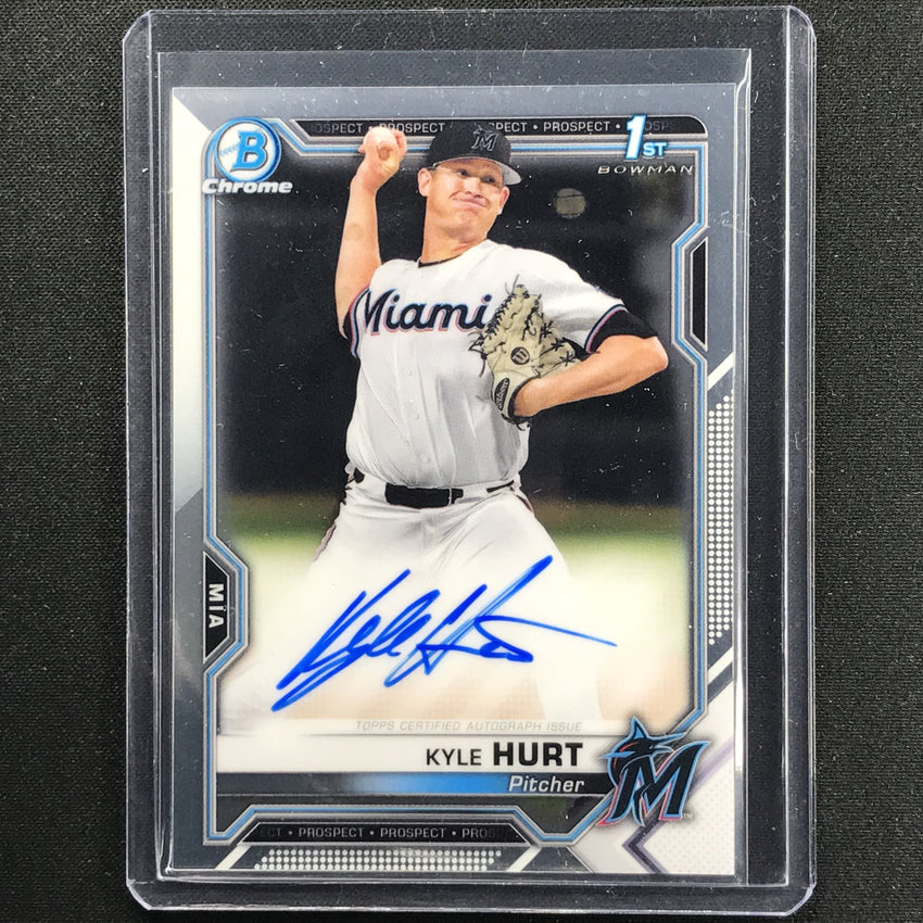2021 Bowman Chrome KYLE HURT Prospect 1st Bowman Auto Base #KHU