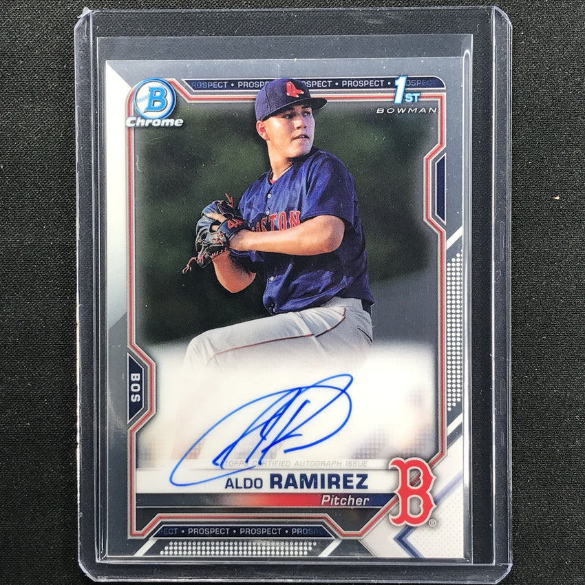 2021 Bowman Chrome ALDO RAMIREZ Prospect 1st Bowman Auto Base #ARA
