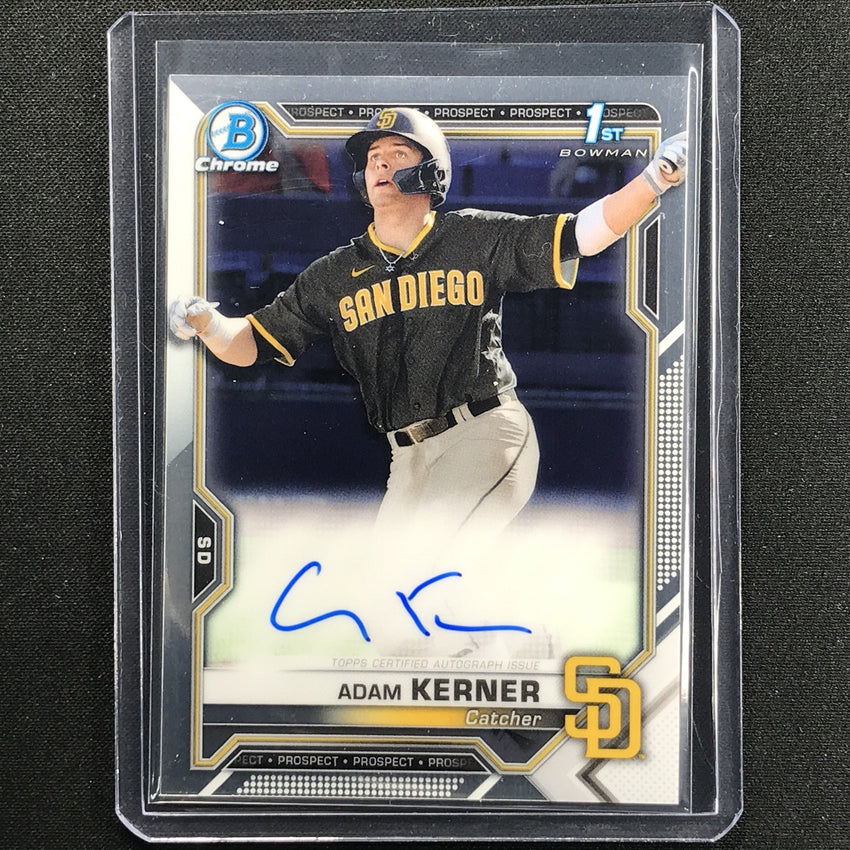 2021 Bowman Chrome ADAM KERNER Prospect 1st Bowman Auto Base #AK