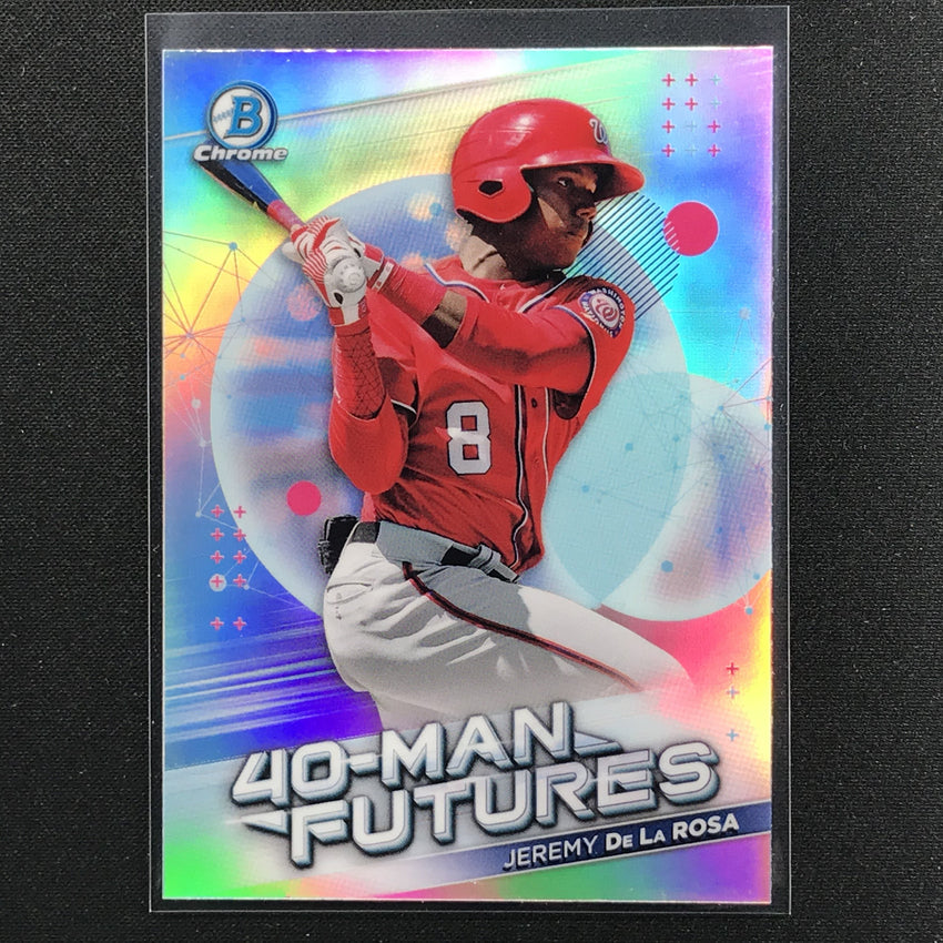 2021 Bowman Chrome JEREMY DE LA ROSA 40-Man Futures Prospect Refractor #21
