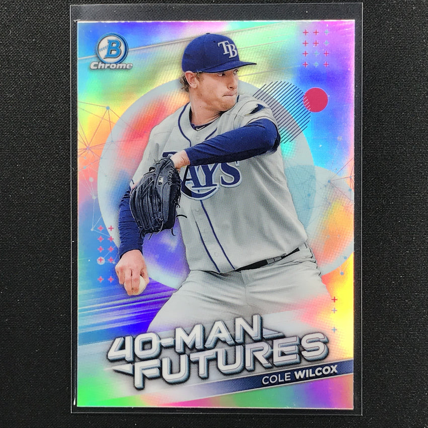 2021 Bowman Chrome COLE WILCOX 40-Man Futures Prospect Refractor #23