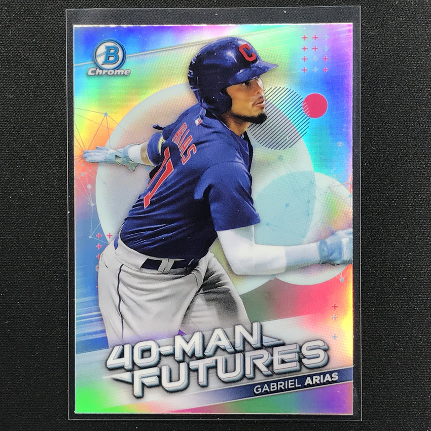 2021 Bowman Chrome GABRIEL ARIAS 40-Man Futures Prospect Refractor #28
