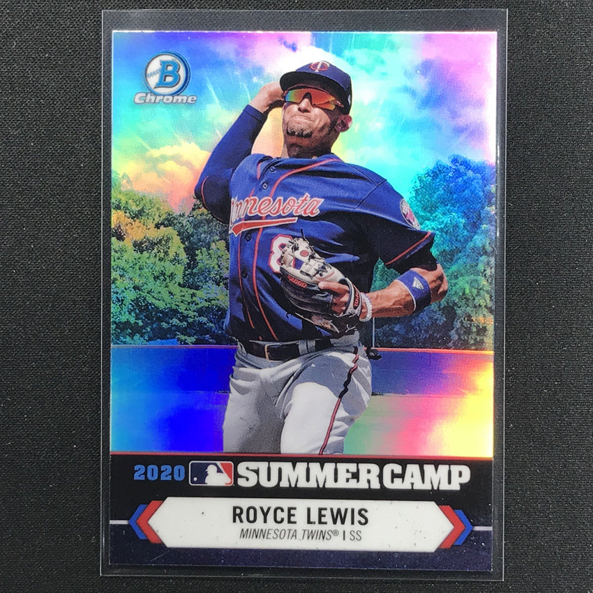 2021 Bowman Chrome Royce Lewis 2020 Summer Camp Prospect Refractor No 22