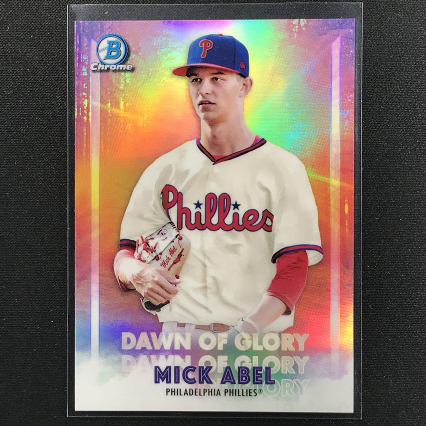 2021 Bowman Chrome MICK ABEL Dawn of Glory Prospect Refractor #2