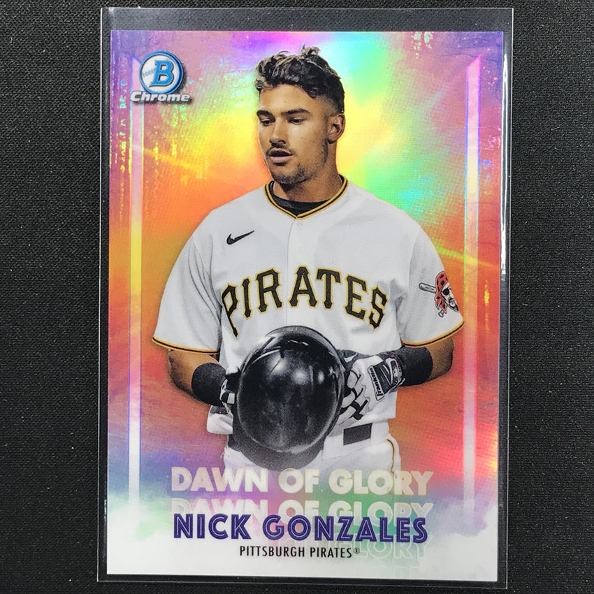 2021 Bowman Chrome NICK GONZALES Dawn of Glory Prospect Refractor #5