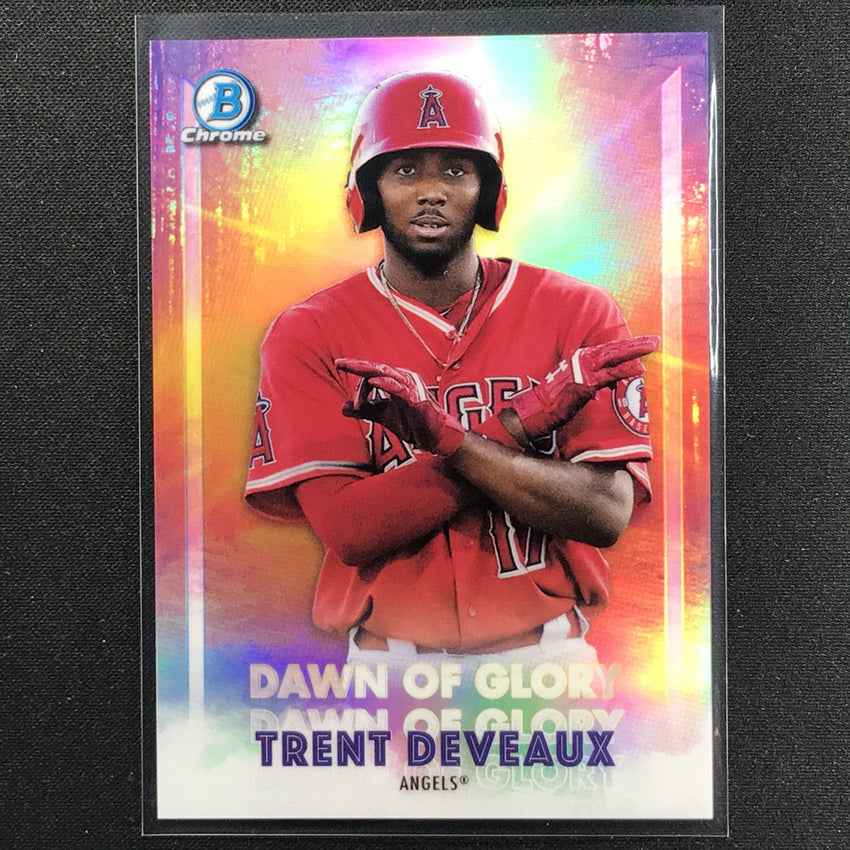 2021 Bowman Chrome TRENT DEVEAUX Dawn of Glory Prospect Refractor #10