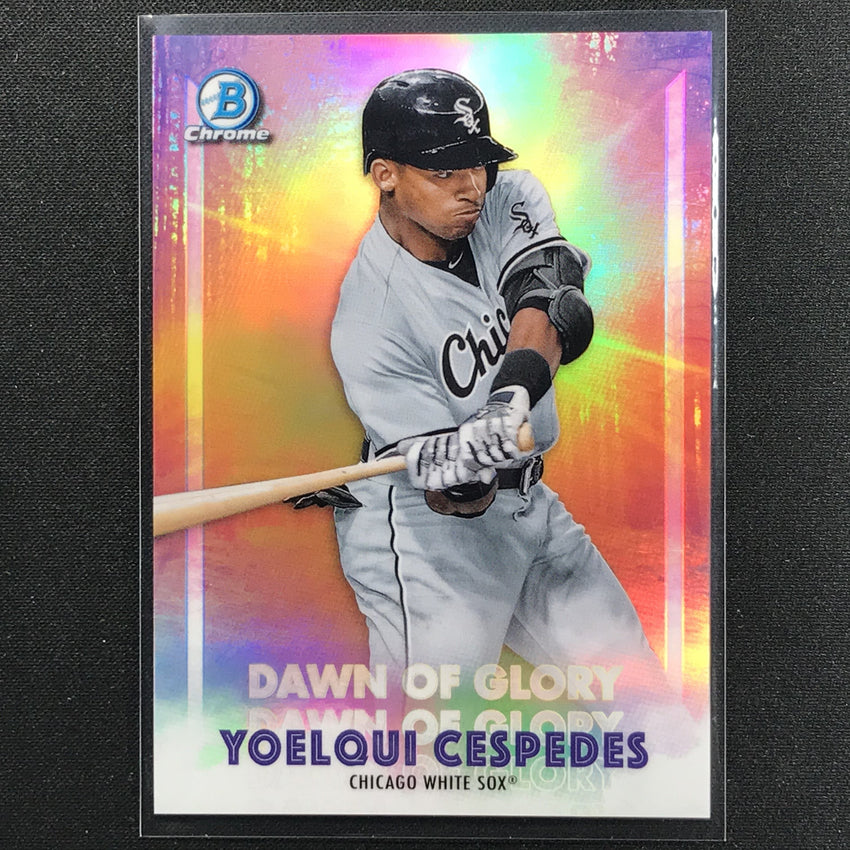 2021 Bowman Chrome YOELQUI CESPEDES Dawn of Glory Prospect Refractor #11