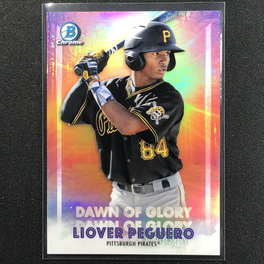 2021 Bowman Chrome LIOVER PEGUERO Dawn of Glory Prospect Refractor #14
