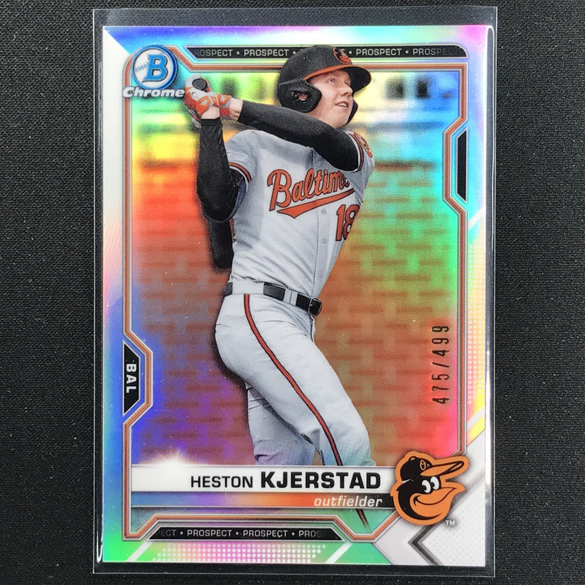 2021 Bowman Chrome Heston Kjerstad Prospect Refractor 475/499