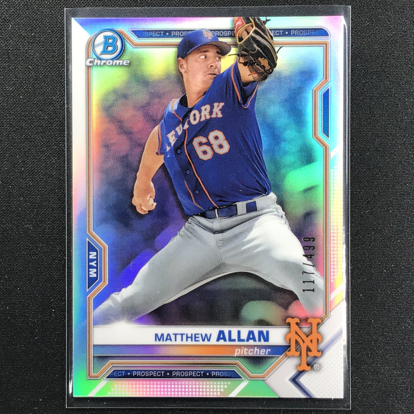 2021 Bowman Chrome Matthew Allan Prospect Refractor 117/499