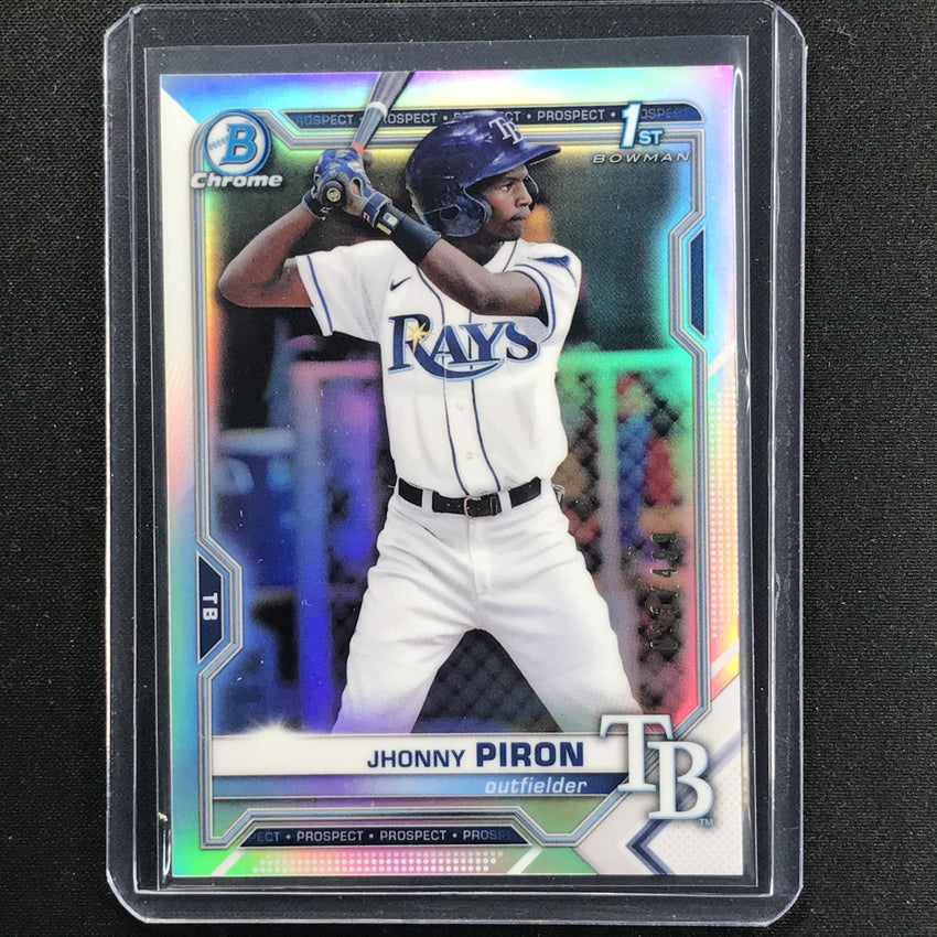 2021 Bowman Chrome Jhonny Piron Prospect 1st Bowman Refractor 93/499