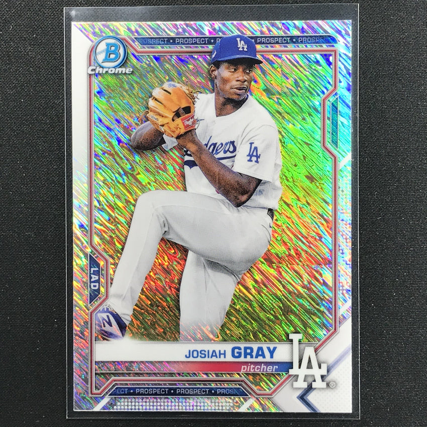 2021 Bowman Chrome JOSIAH GRAY Prospect Shimmer #198
