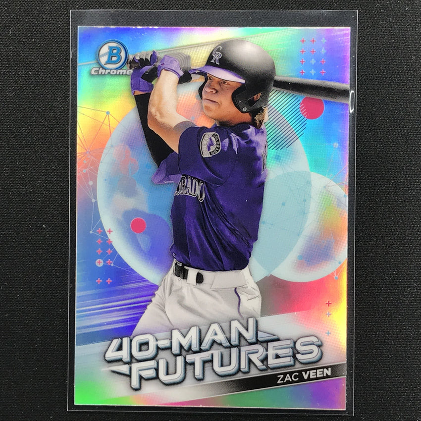 2021 Bowman Chrome ZAC VEEN 40-Man Futures Prospect Refractor #7