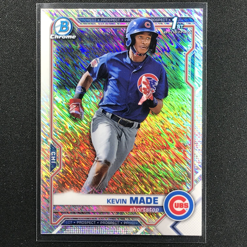 2021 Bowman Chrome KEVIN MADE Prospect 1st Bowman Shimmer #153