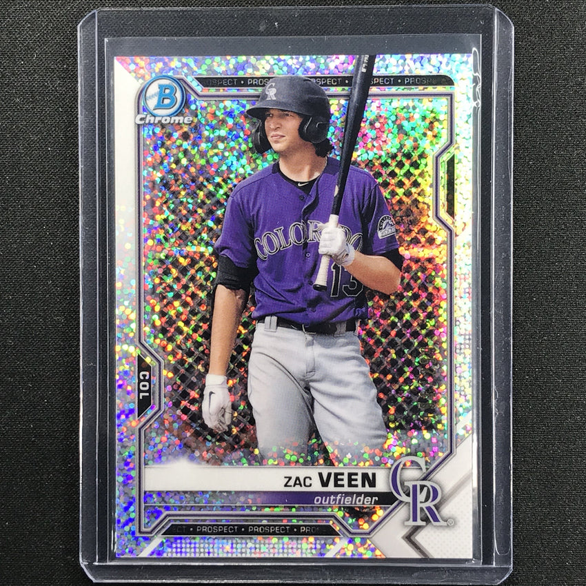 2021 Bowman Chrome Zac Veen Prospect Speckle 191/299