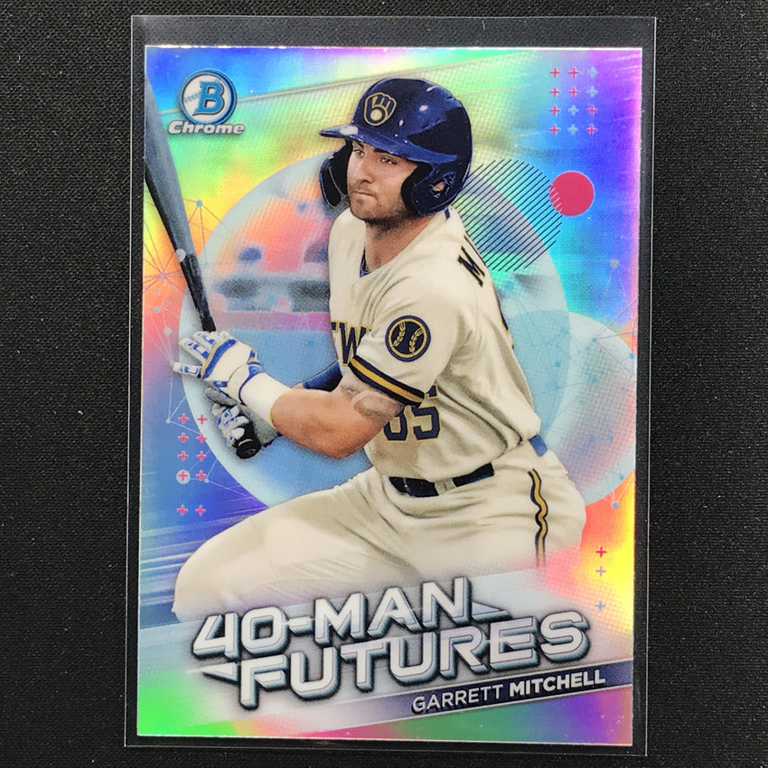 2021 Bowman Chrome GARRETT MITCHELL 40-Man Futures Prospect Refractor #8