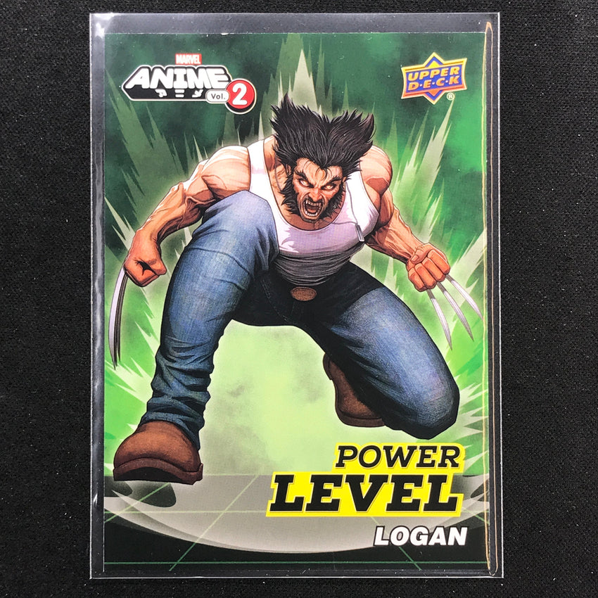 2023 Marvel Anime Vol. 2 Logan Power Level Base No 1