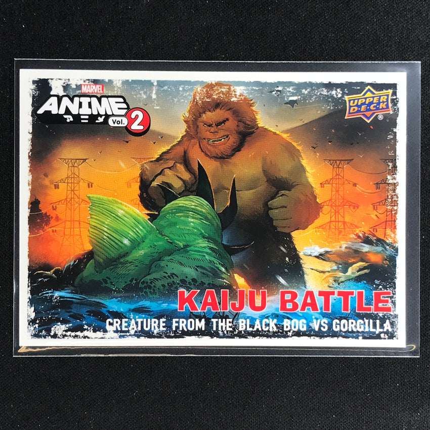 2023 Marvel Anime Vol. 2 Black Bog Creature Vs Gorgilla Kaiju Battles Base No 7