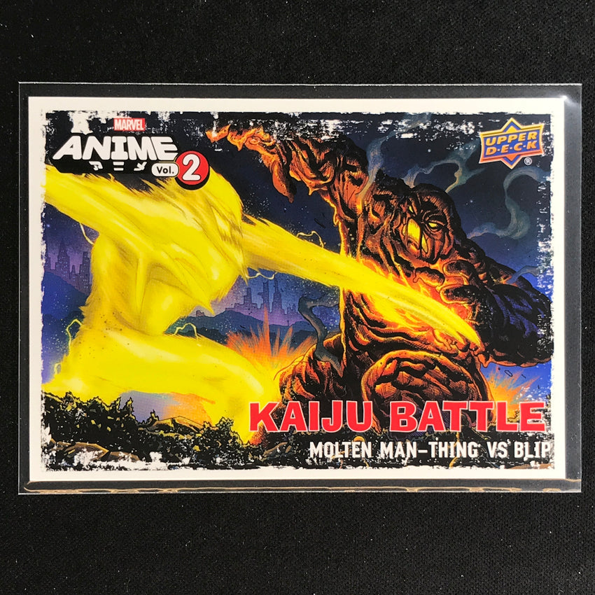 2023 Marvel Anime Vol. 2 MOLTEN MAN THING VS BLIP Kaiju Battles Base #10