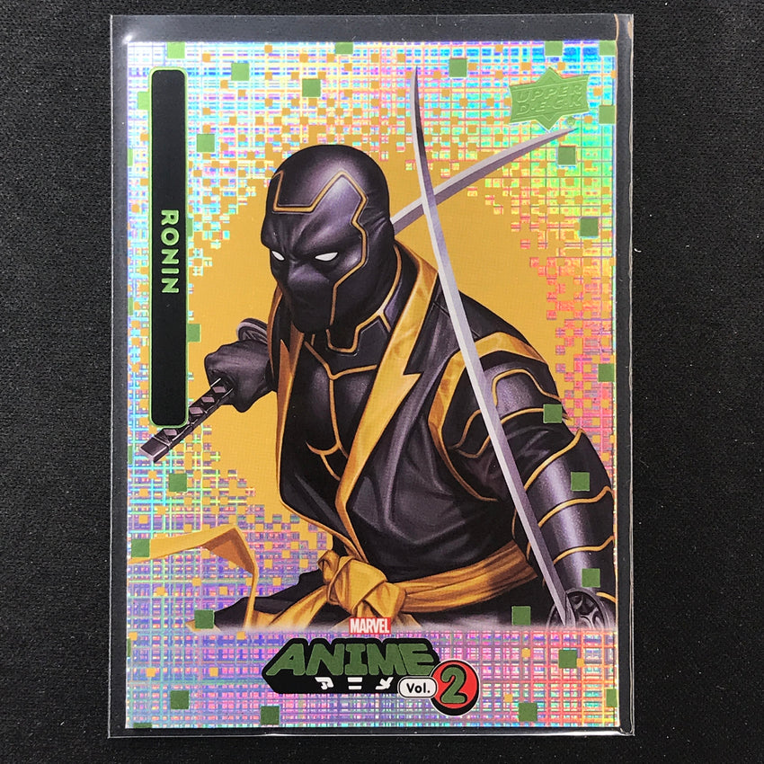 2023 Marvel Anime Vol. 2 Ronin Base Thatched Foil Green No 80