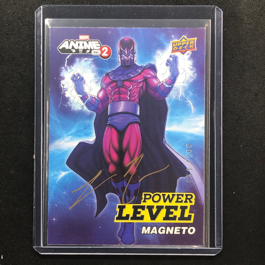 2023 Marvel Anime Vol. 2 Magneto Power Level Artist Auto 51/100 Jacob Noble