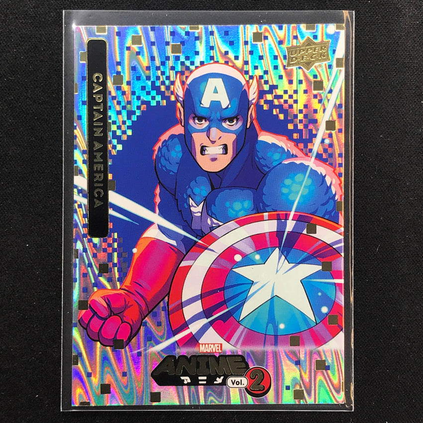 2023 Marvel Anime Vol. 2 CAPTAIN AMERICA Base Japanese Mega Moon SSP #9