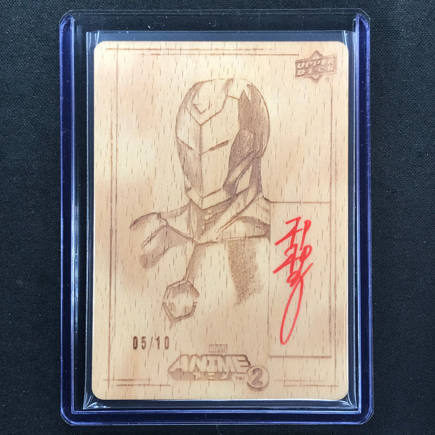 2023 Marvel Anime Vol. 2 Iron Man Woodblock Echo Artist Auto 5/10 Peach Momoko
