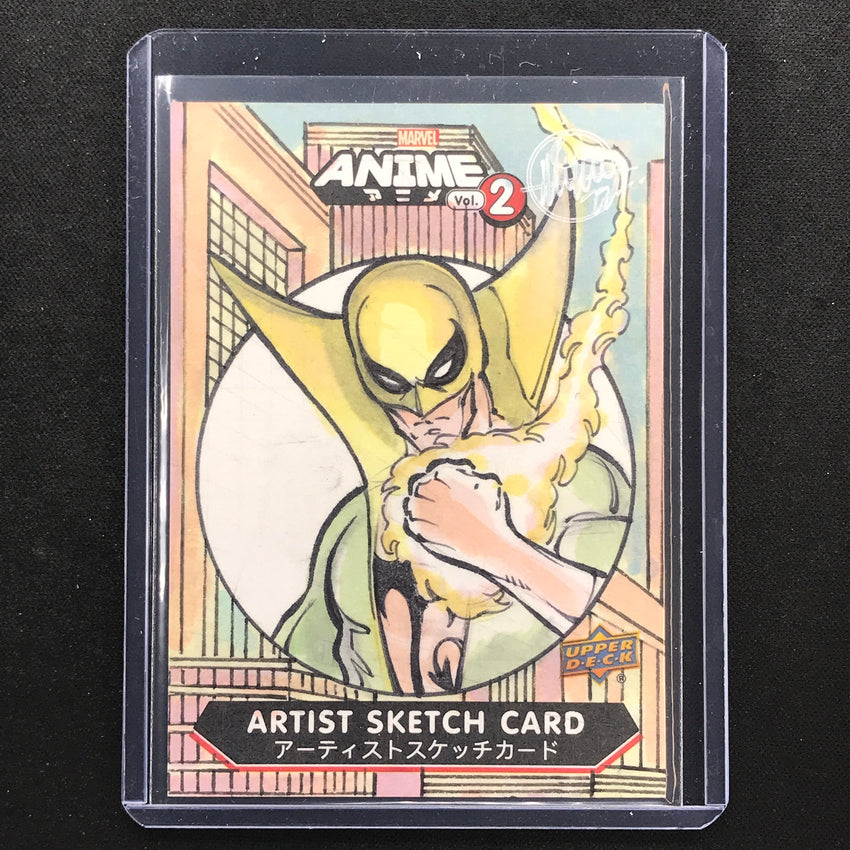 2023 Marvel Anime Vol. 2 Iron Fist Artist Sketch Card 1/1 Mitch Ballard
