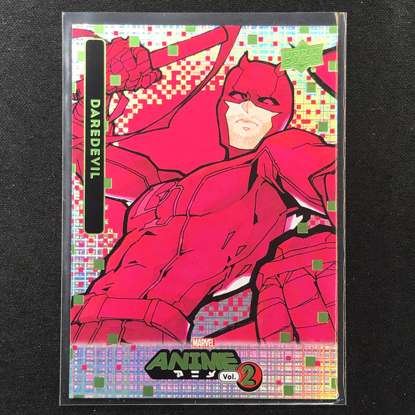 2023 Marvel Anime Vol. 2 Daredevil Base Thatched Foil Green No 17