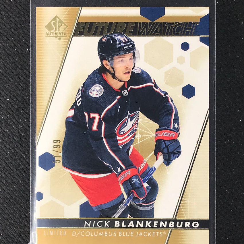 2022-23 Sp Authentic Nhl Nick Blankenburg Future Watch Rookie Limited Gold 51/99