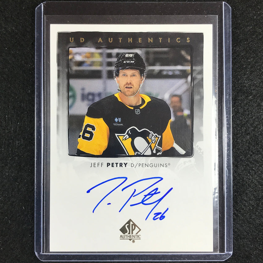 2022-23 SP Authentic NHL JEFF PETRY UD Authentics Auto SSP #JP