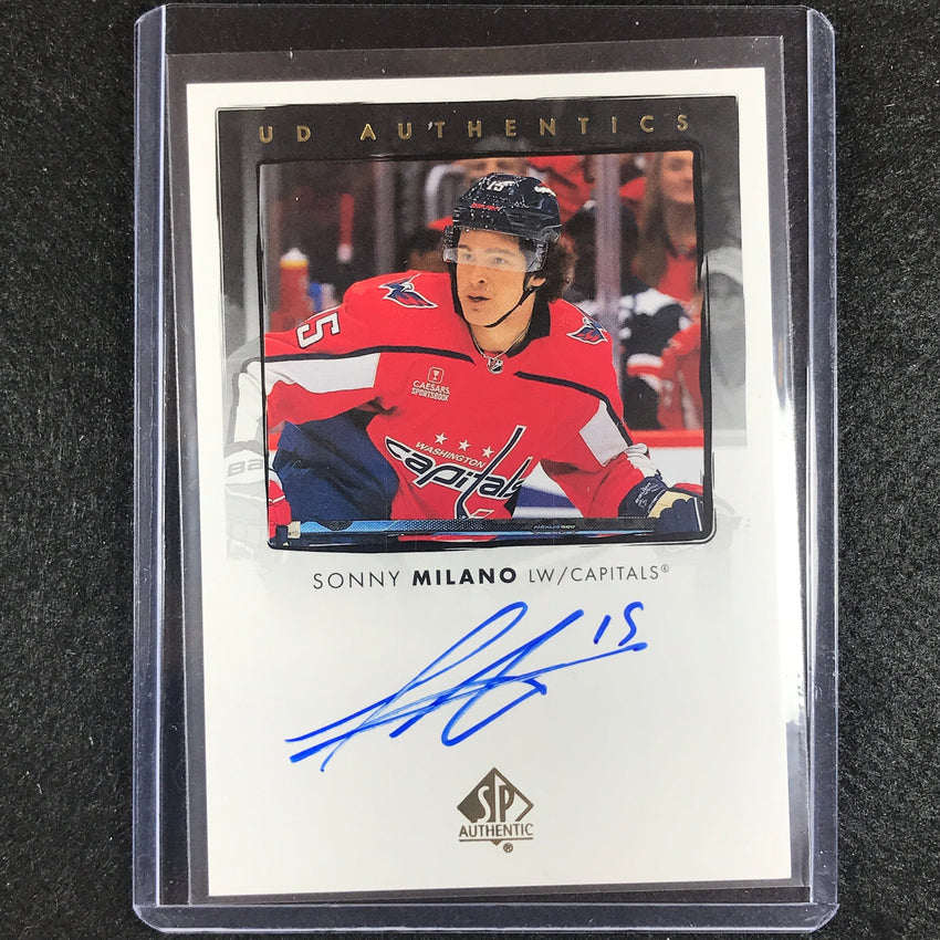 2022-23 Sp Authentic Nhl Sonny Milano Ud Authentics Auto No Sm