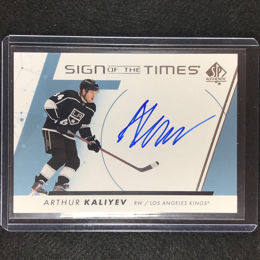 2022-23 SP Authentic NHL ARTHUR KALIYEV Sign of the Times Auto #AK