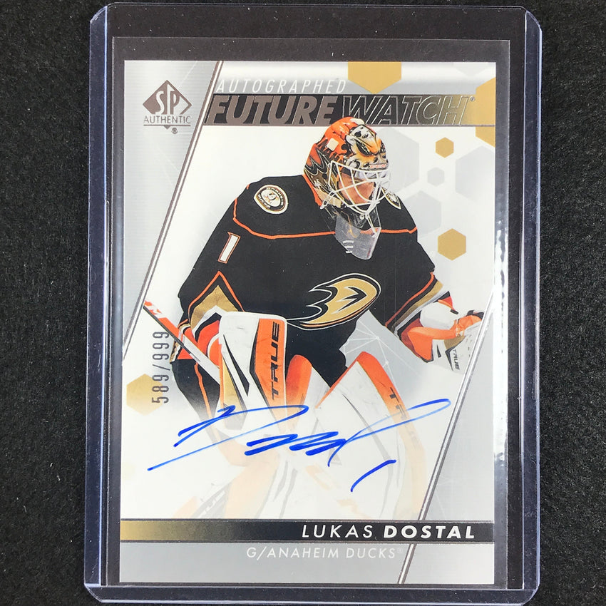 2022-23 Sp Authentic Nhl Lukas Dostal Future Watch Rookie Auto 589/999 No 113