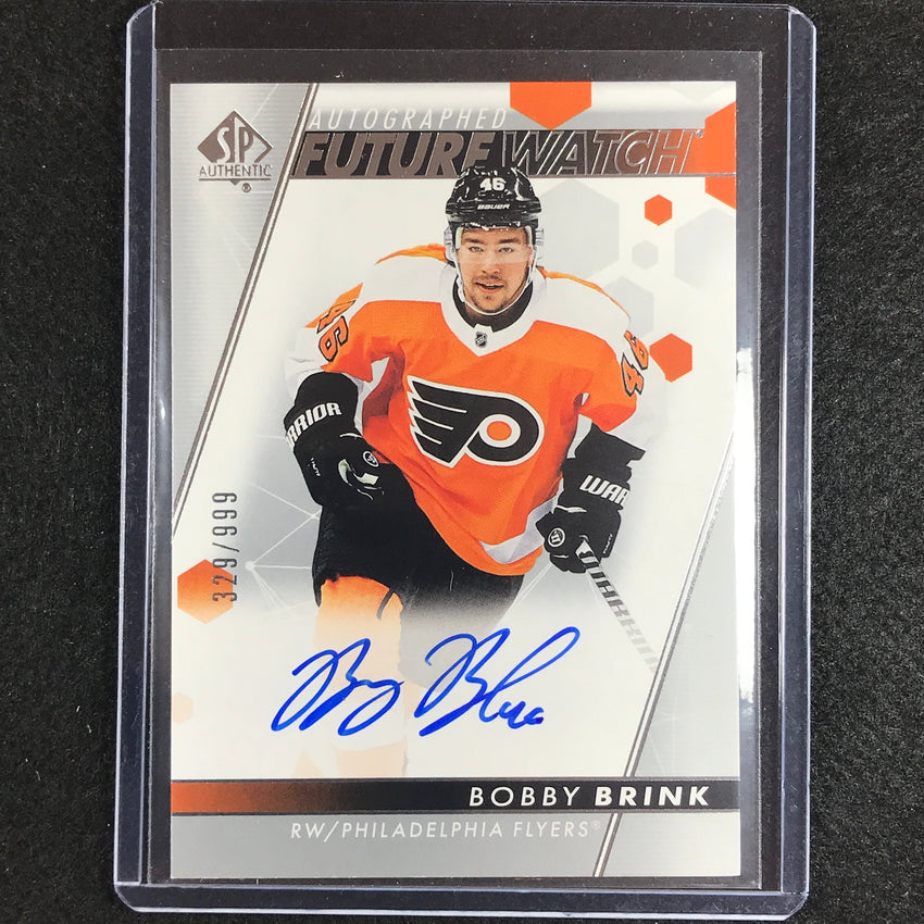 2022-23 Sp Authentic Nhl Bobby Brink Future Watch Rookie Auto 329/999 No 117