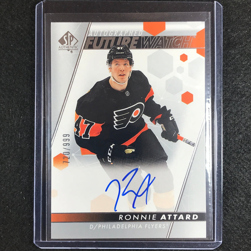 2022-23 SP Authentic NHL RONNIE ATTARD Future Watch Rookie Auto 720/999 #125