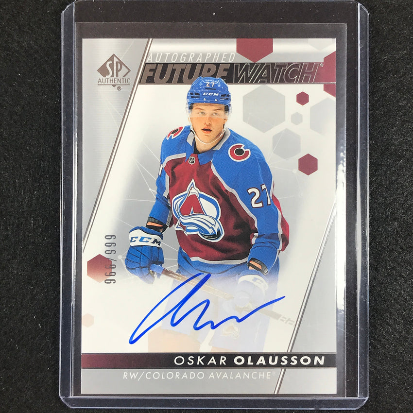 2022-23 SP Authentic NHL OSKAR OLAUSSON Future Watch Rookie Auto 966/999 #190