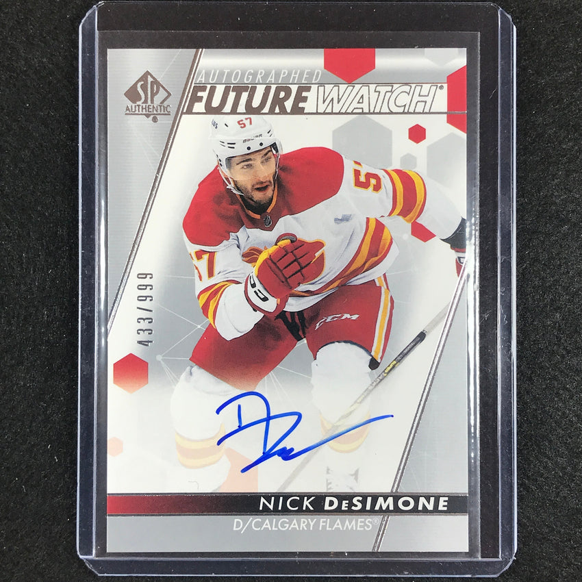 2022-23 Sp Authentic Nhl Nick Desimone Future Watch Rookie Auto 433/999 No 194