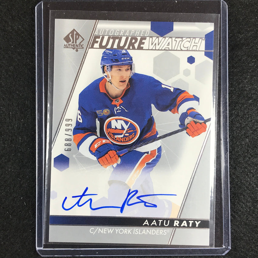 2022-23 SP Authentic NHL AATU RATY Future Watch Rookie Auto 688/999 #199